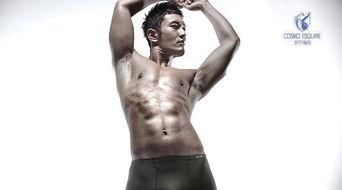 男明星内裤广告腹肌